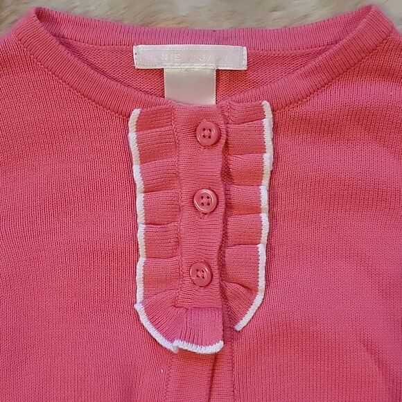 JANIE AND JACK PINK 3-BUTTON CARDIGAN, SIZE 3-6 MONTHS - Picture 5 of 7